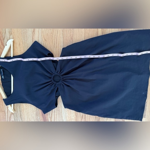 Zara women’s black cut-out dress size L - Picture 5 of 5